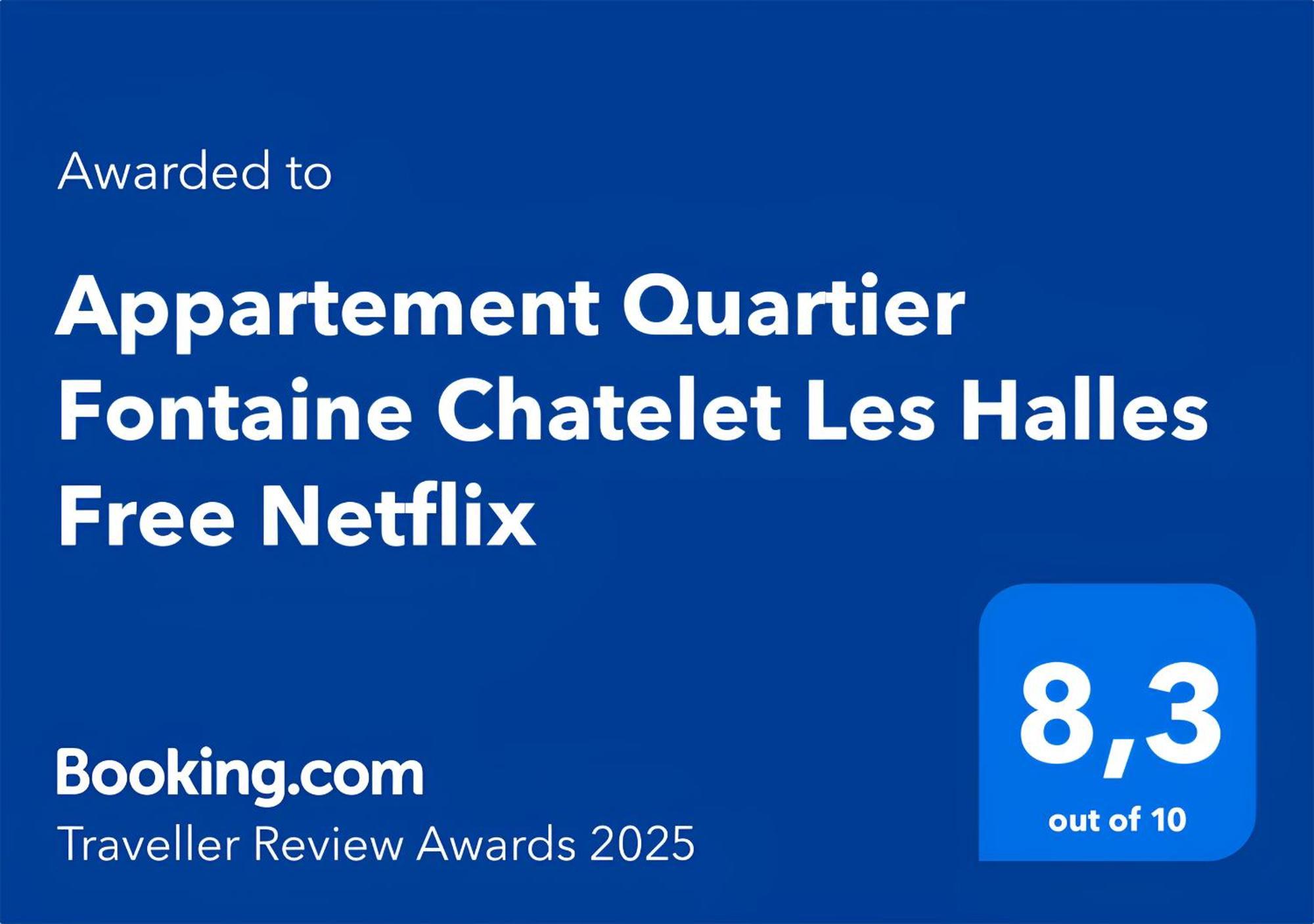 Appartement Quartier Fontaine Chatelet Les Halles Free Netflix Paris Eksteriør bilde