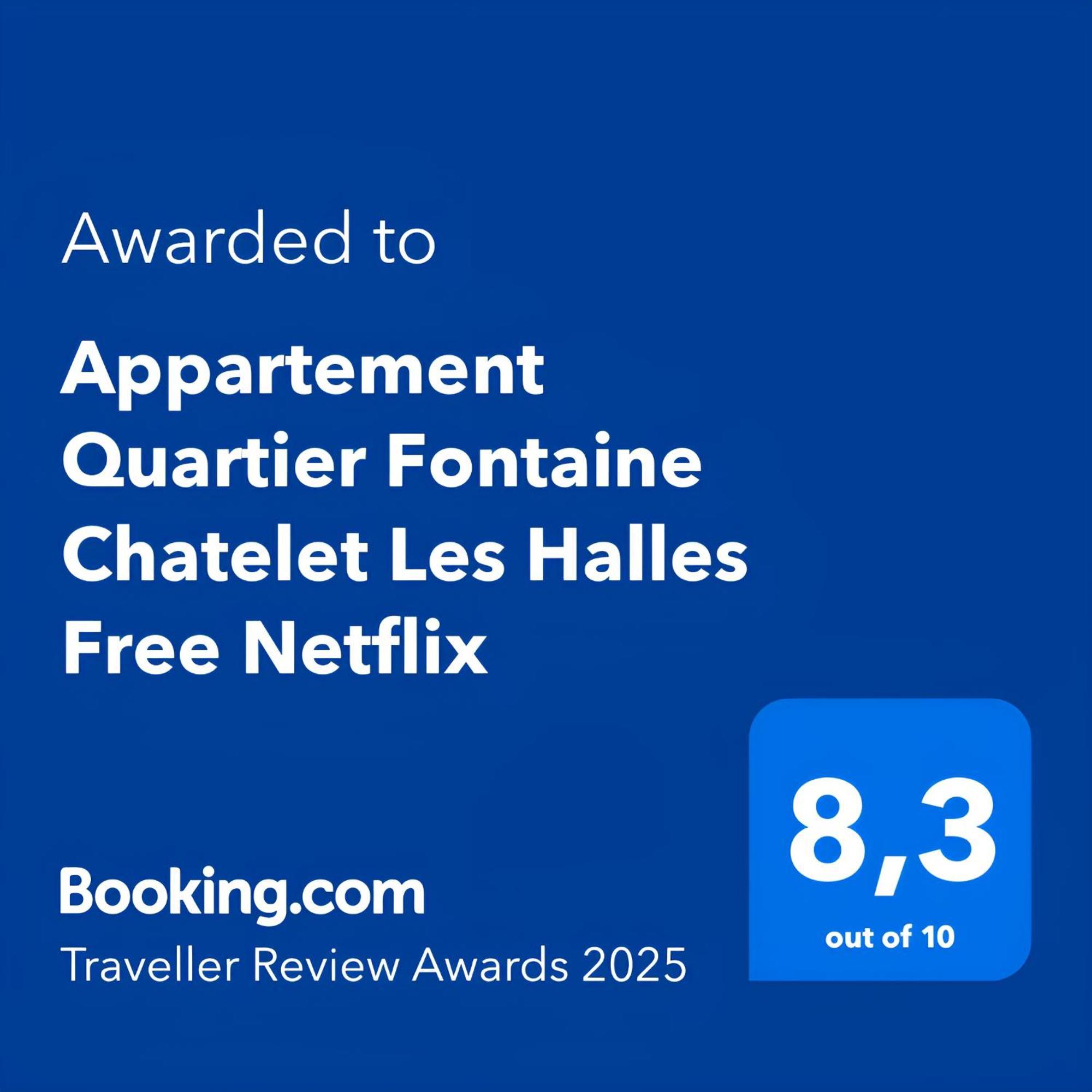 Appartement Quartier Fontaine Chatelet Les Halles Free Netflix Paris Eksteriør bilde